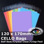 #PR120170 - 120x170mm Crystal Clear Cello Bags