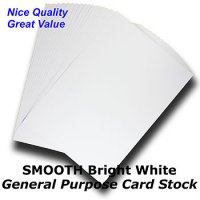 CARD - White SMOOTH BRIGHT